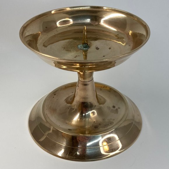 *FREE* Vintage Brass Pillar Candle Holder
